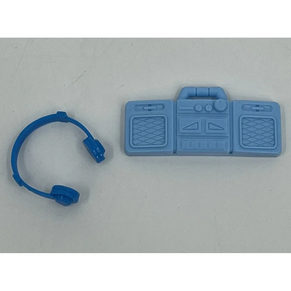 Vintage Barbie Ken Blue Boombox Stereo and Headphones